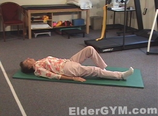 Straight leg raise start position