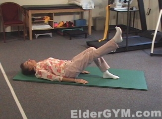 Straight leg raise finish